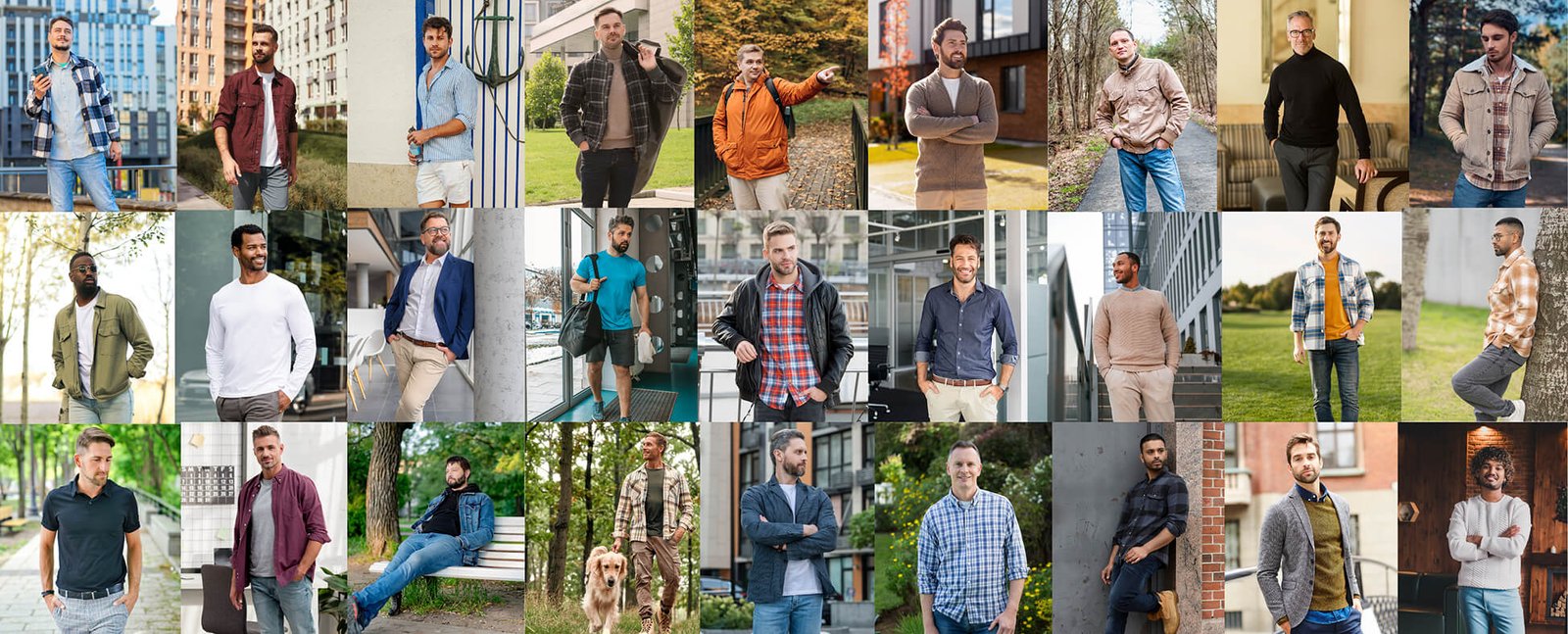 Stylish men's wear collection background 1