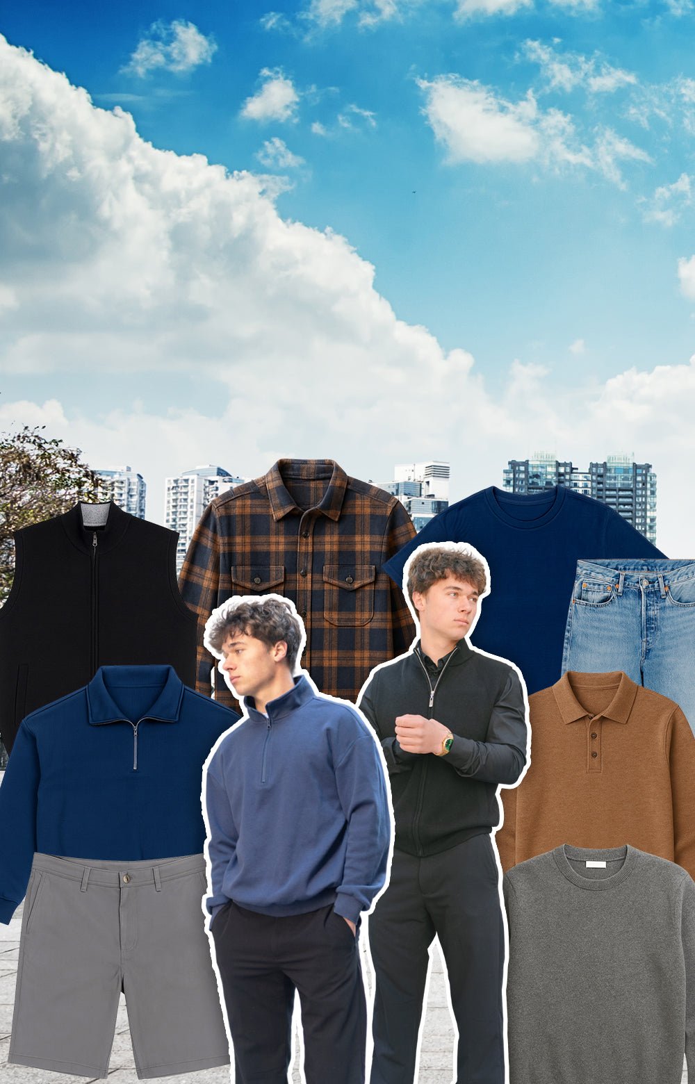 Stylish men's wear collection background 1